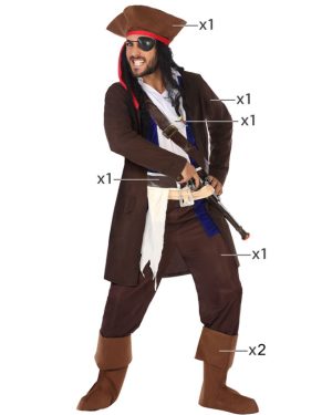 Pirat za kostum Jack Sparrow