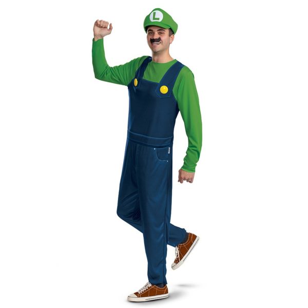 Luigi - Super Mario - Originalni pustni kostum za odrasle