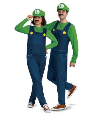 Luigi - Super Mario - Originalni pustni kostum za odrasle