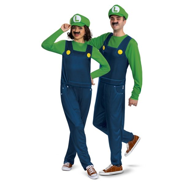 Luigi - Super Mario - Originalni pustni kostum za odrasle